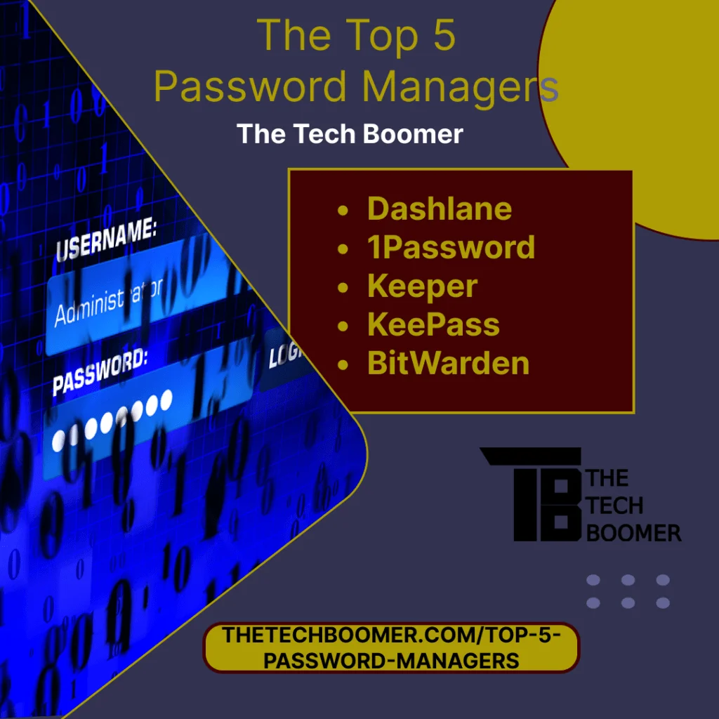 top 5 password managers