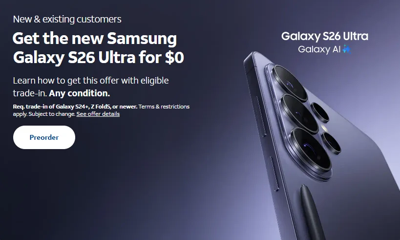 Verizon ad for a free phone